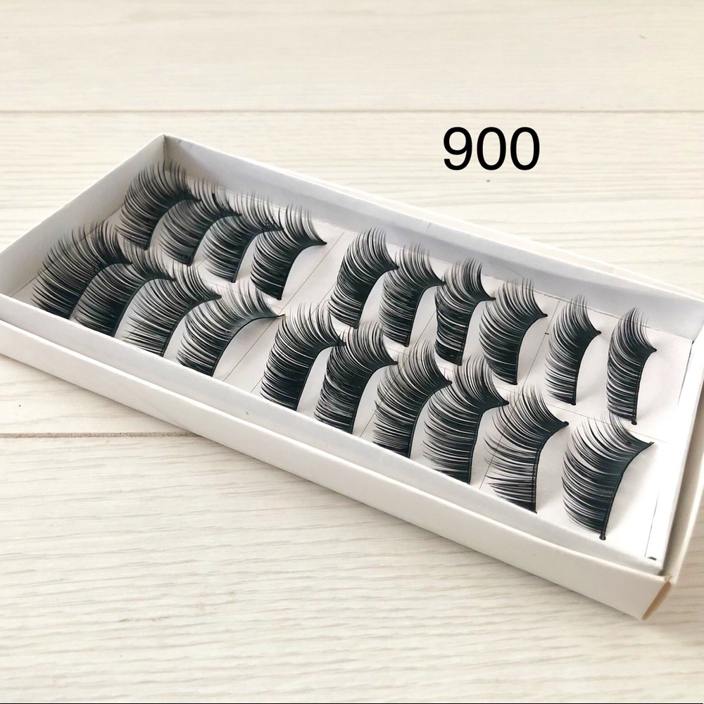 #900 Handmade Eyelashes 10 Pairs/ Pack